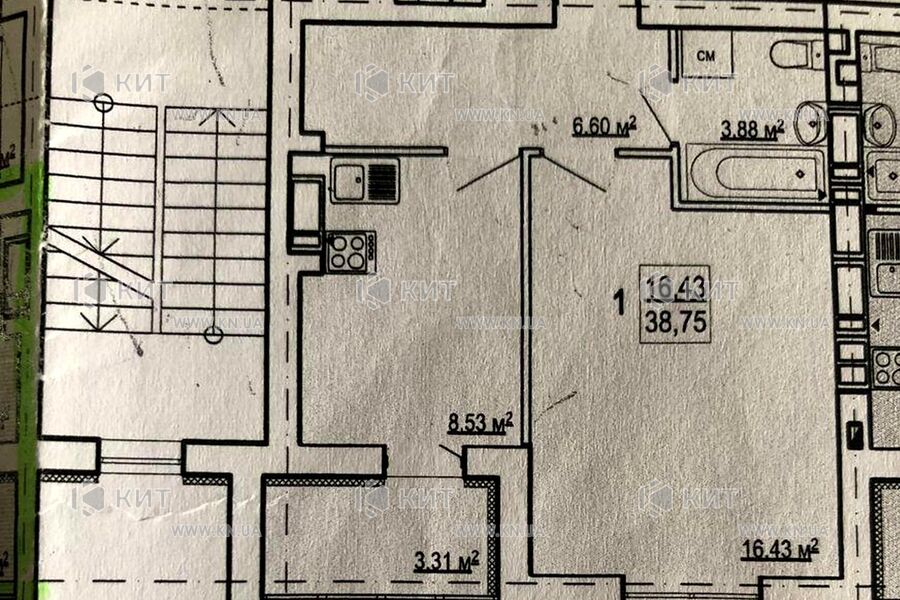 Продаж квартири Харків, Київська, Гідропарк, 39м²