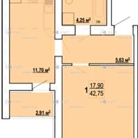 Продажа квартиры Харьков, Киевская, Гидропарк, 43м²