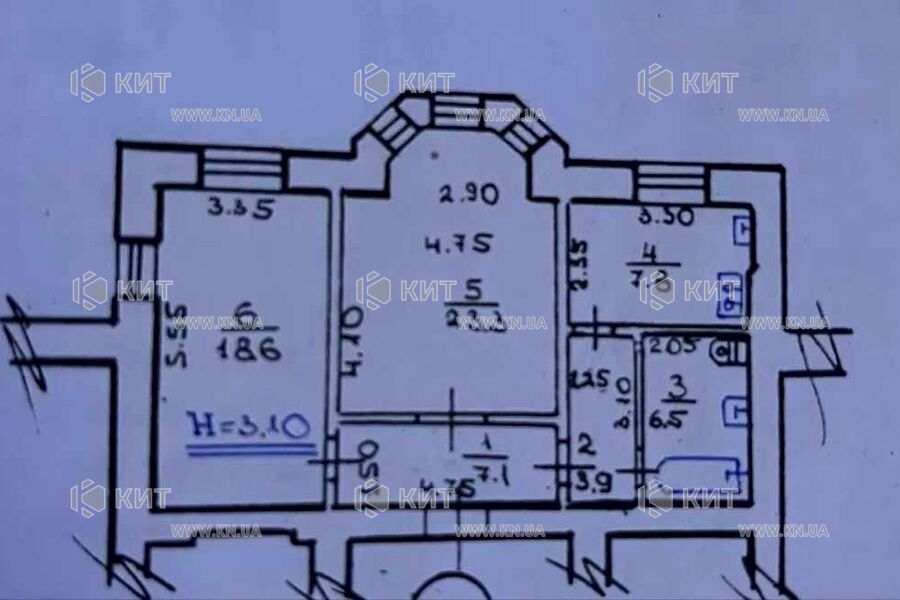 Продажа квартиры Харьков, Спортивная, Гагарина, Защитников, 71.2м²