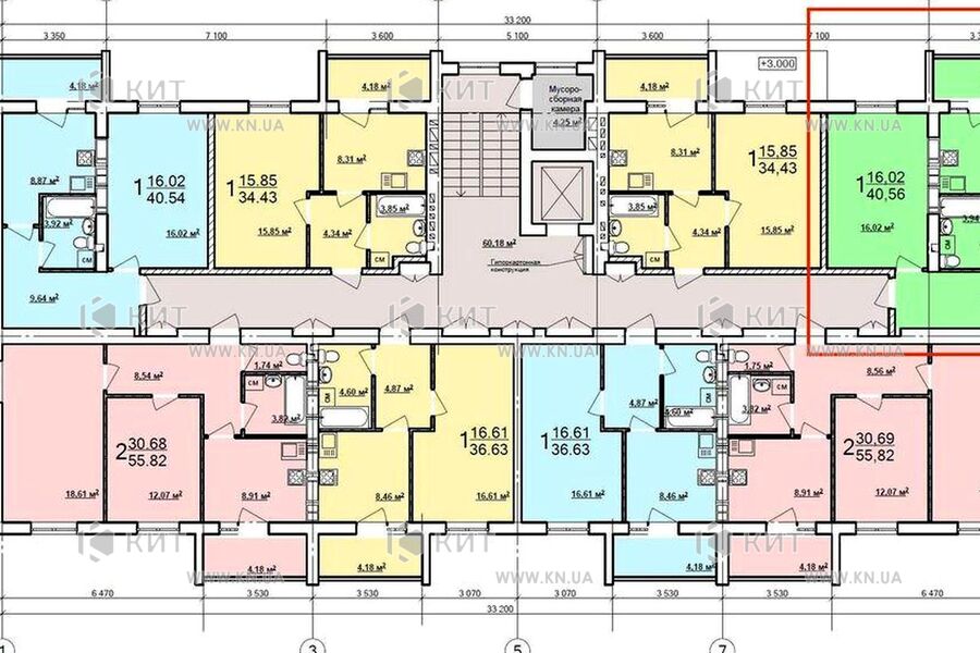Продажа квартиры Харьков, Новые дома, 41м²