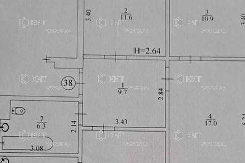 Продаж квартири Харків, Салтівка, 626 мрн., 74м²