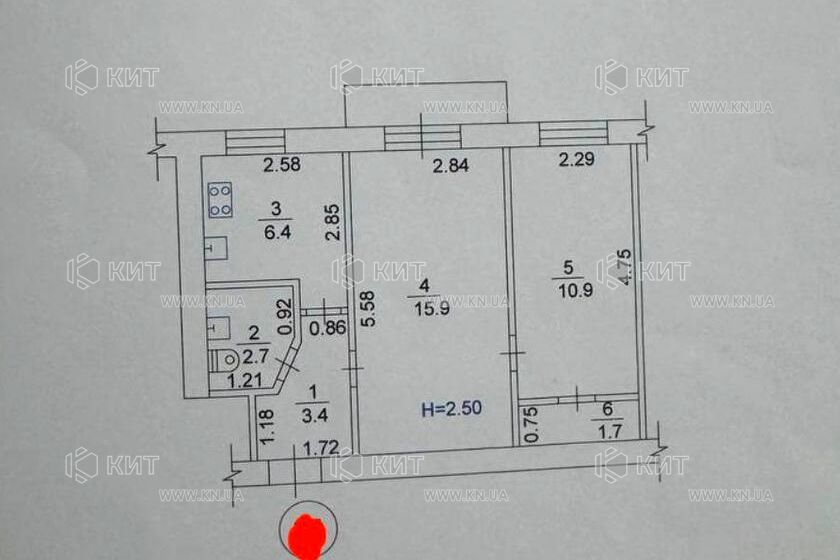 Продаж квартири Харків, Нові Дома, 41м²