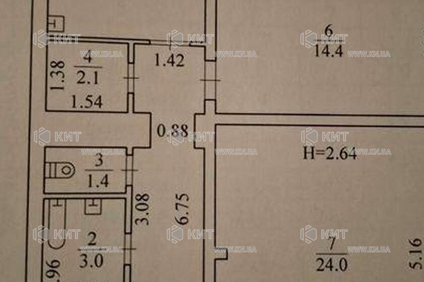 Продаж квартири Харків, Павлове Поле, 70м²