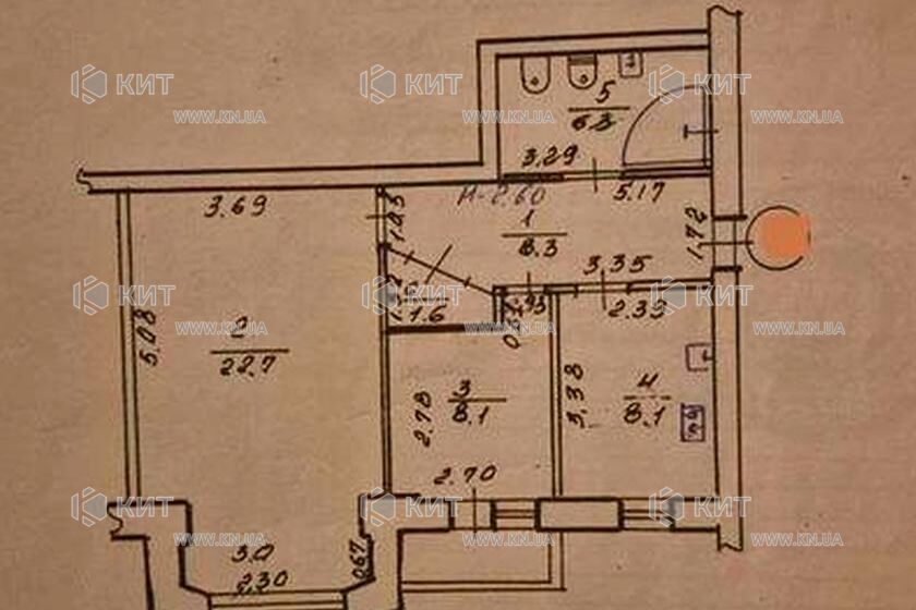 Продажа квартиры Харьков, Спортивная, Гагарина, Защитников, 57м²