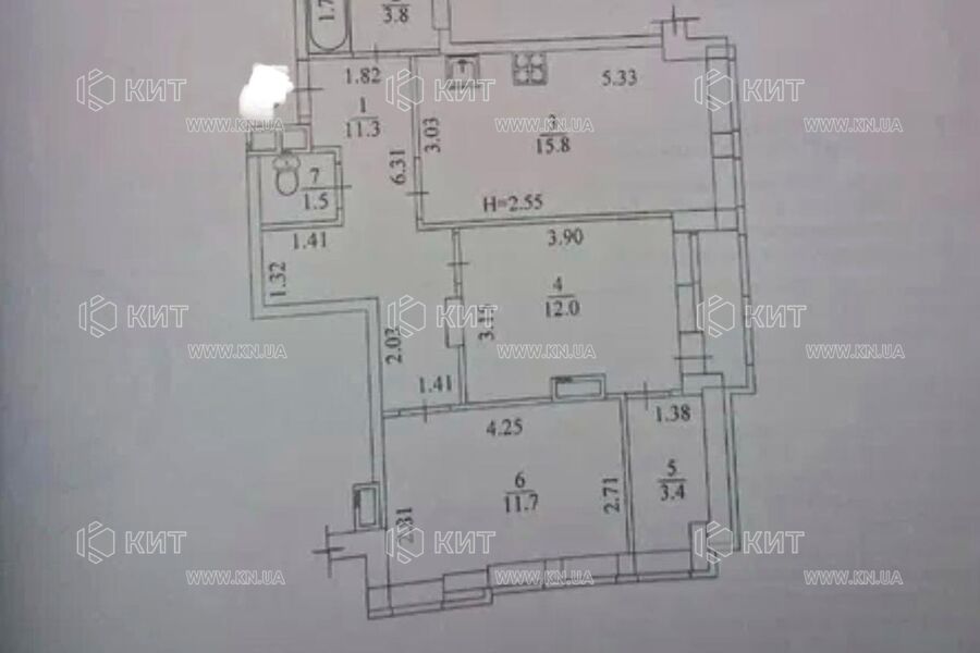 Продажа квартиры Харьков, Киевская, Гидропарк, 62м²