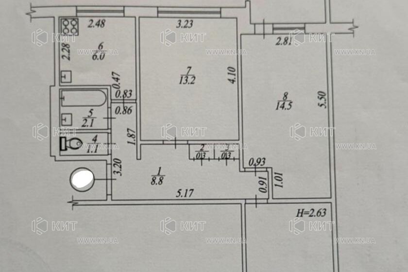 Продажа квартиры Харьков, Салтовка, 625 мрн., 63.8м²