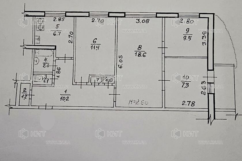 Продаж квартири Харків, Холодна Гора, 70м²