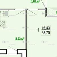 Продажа квартиры Харьков, Киевская, Гидропарк, 38.75м²