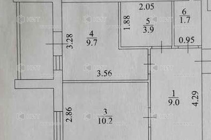 Продажа квартиры Харьков, ХТЗ, Рогань, 54.2м²