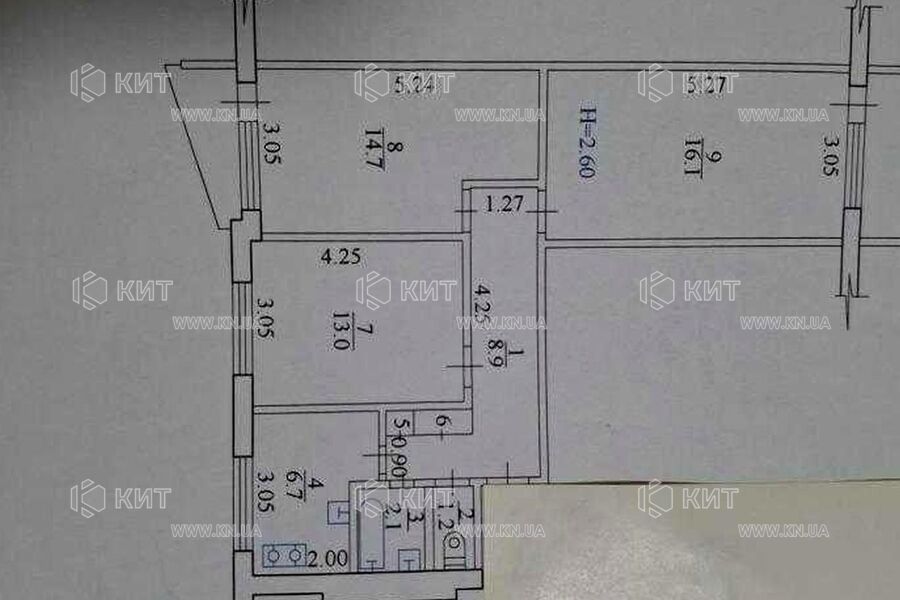 Продаж квартири Харків, Салтівка, 521 мрн., 65м²