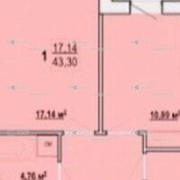 Продажа квартиры Харьков, Киевская, Гидропарк, 43.3м²