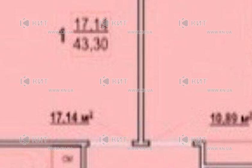 Продажа квартиры Харьков, Киевская, Гидропарк, 43.3м²