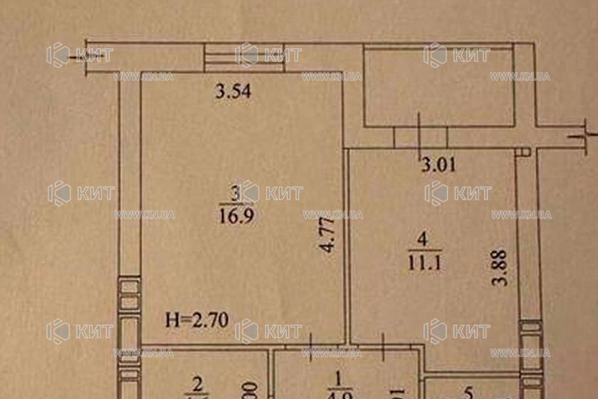 Продажа квартиры Харьков, Киевская, Гидропарк, 43.3м²