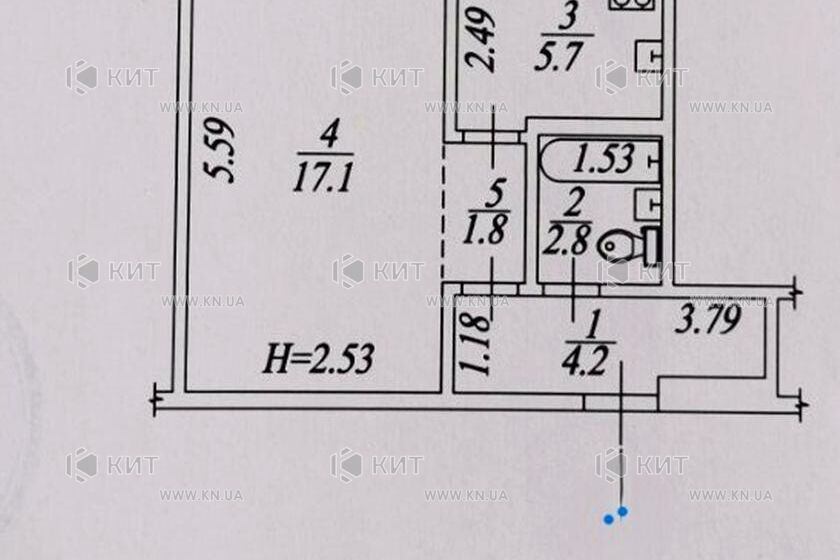 Продаж квартири Харків, Нові Дома, 34м²