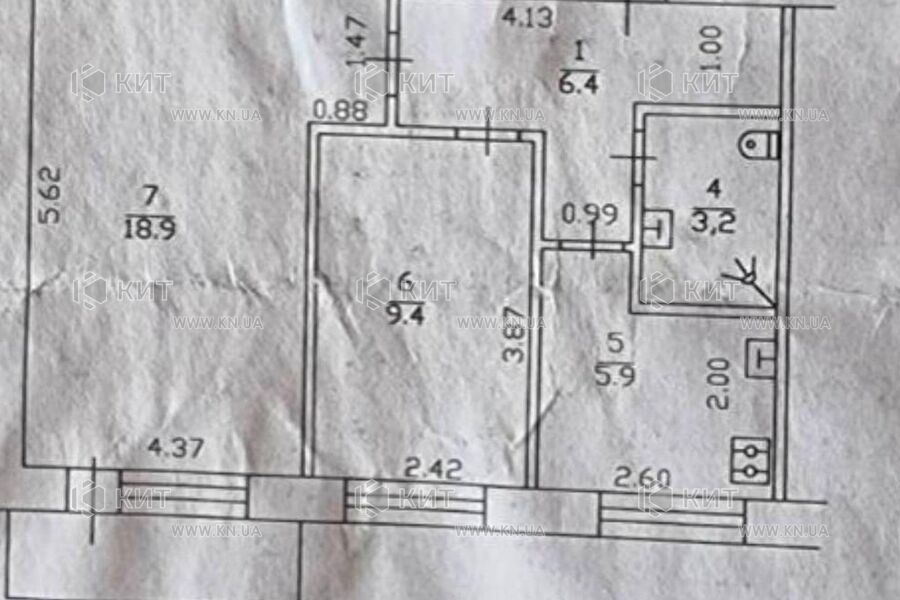 Продаж квартири Харків, Київська, Гідропарк, 46м²