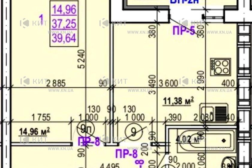 Продаж квартири Харків, Салтівка(Г.Праці,Студ.), 39.64м²
