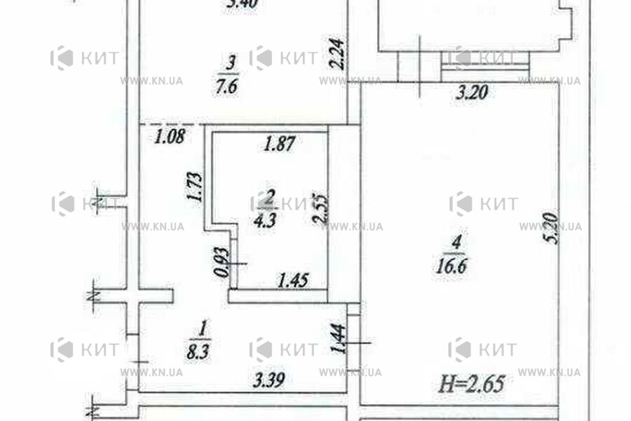 Продаж квартири Харків, Спорт.Гагар.Повст., 39м²