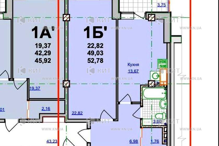 Продажа квартиры Харьков, Спортивная, Гагарина, Защитников, 53м²