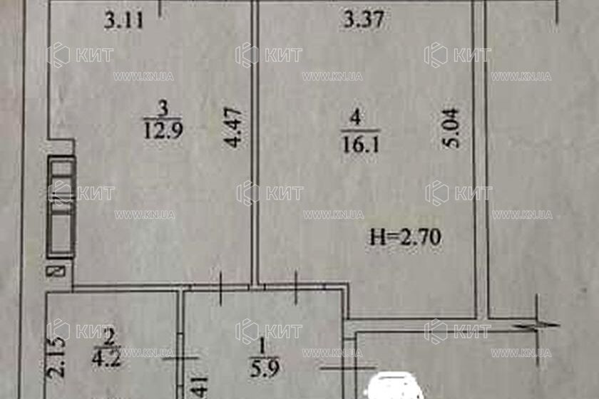 Продажа квартиры Харьков, ХТЗ, Рогань, 41м²