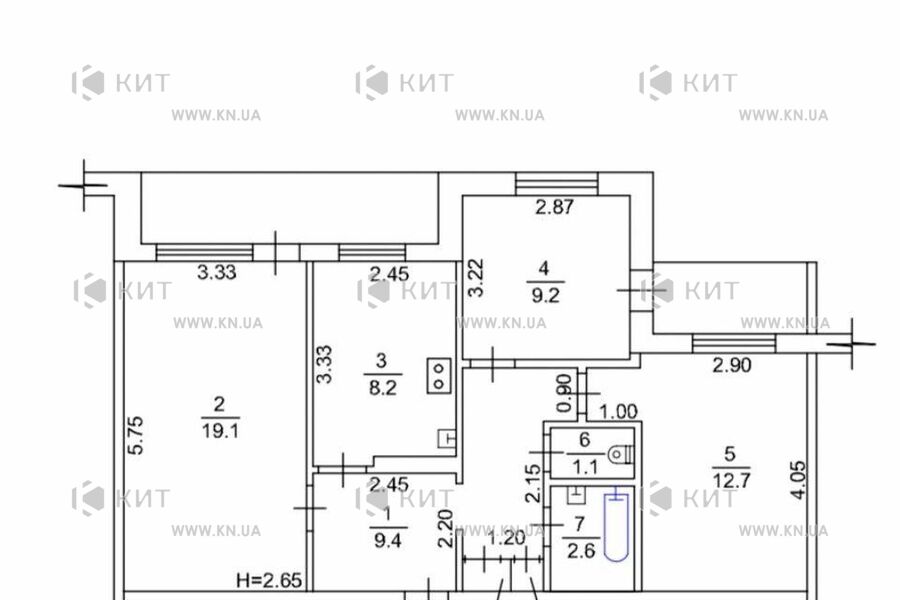 Продажа квартиры Харьков, Северная Салтовка 4, 68м²