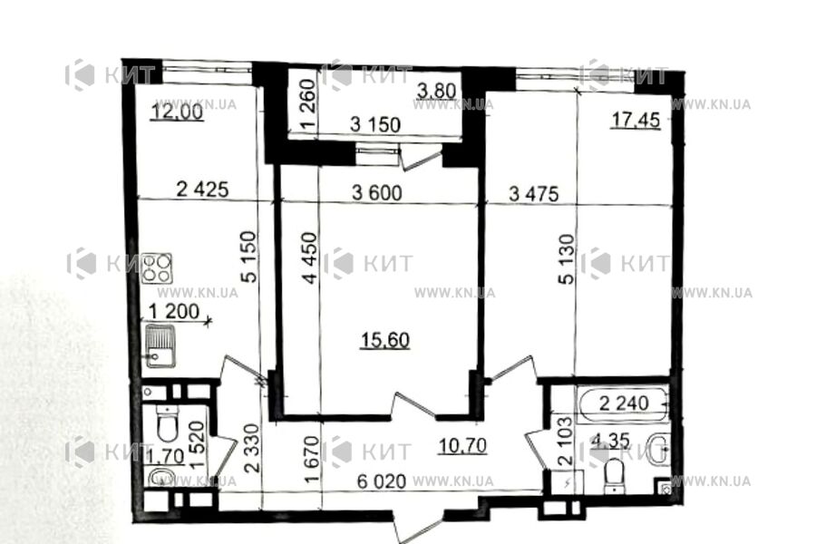 Продаж квартири Харків, Нові Дома, 63.7м²