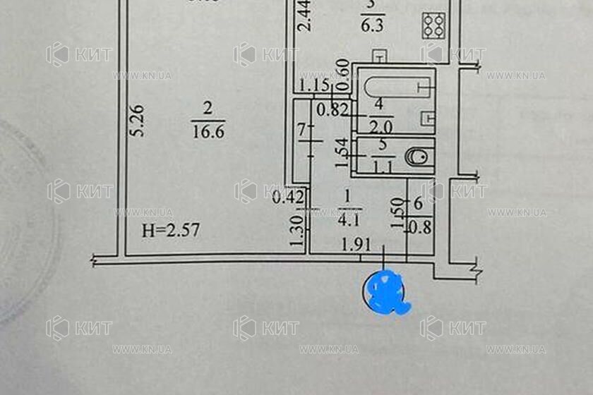 Продажа квартиры Харьков, Аэропорт, Мерефянское шоссе, 33м²