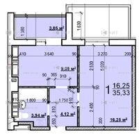 Продаж квартири Харків, ХТЗ, Рогань, 35.33м²