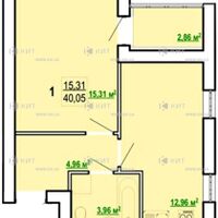 Продажа квартиры Харьков, Киевская, Гидропарк, 39.5м²