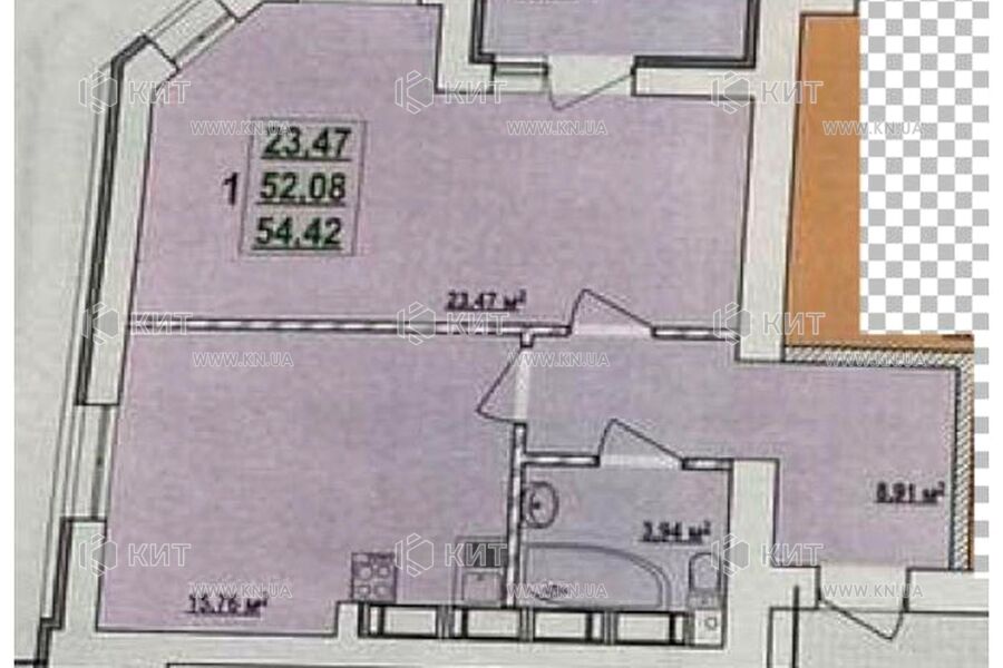 Продаж квартири Харків, Спорт.Гагар.Повст., 54м²