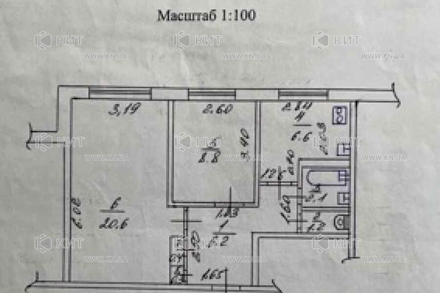 Продаж квартири Харків, Салтівка, 602 мрн., 45м²