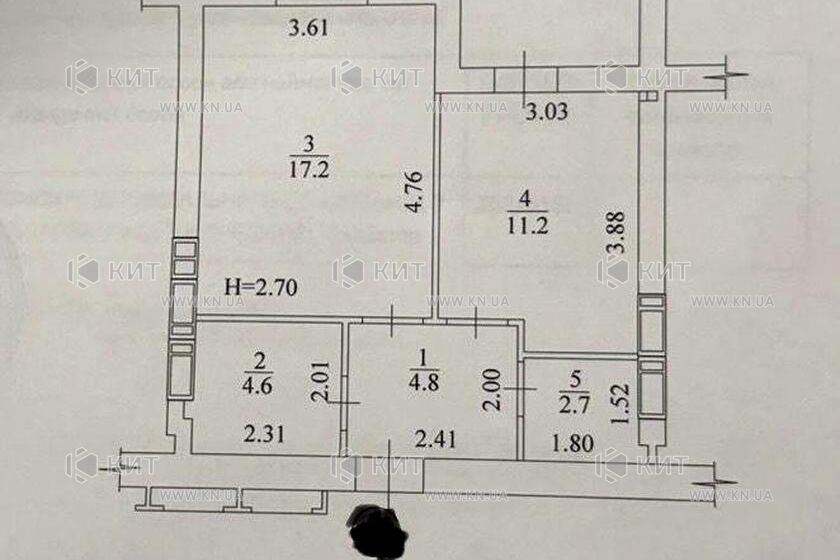 Продажа квартиры Харьков, Киевская, Гидропарк, 43.7м²