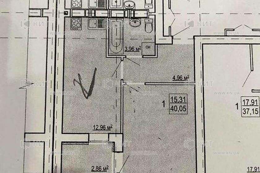 Продажа квартиры Харьков, Киевская, Гидропарк, 40м²