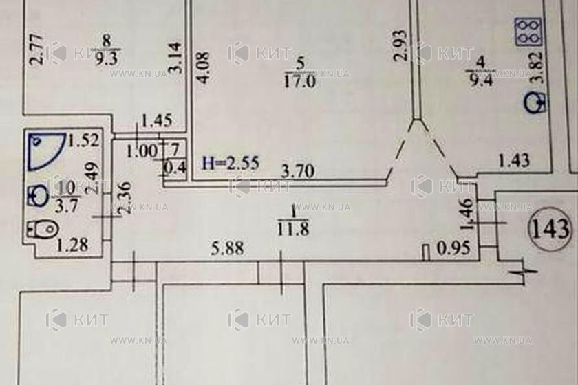 Продажа квартиры Харьков, Аэропорт, Мерефянское шоссе, 81.2м²