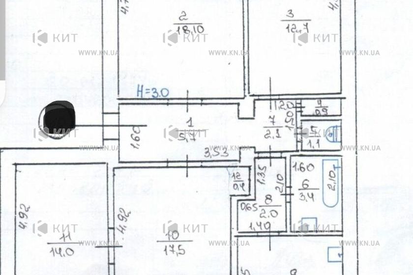 Продаж квартири Харків, Аеропорт, Мерефянське шосе, 84.6м²