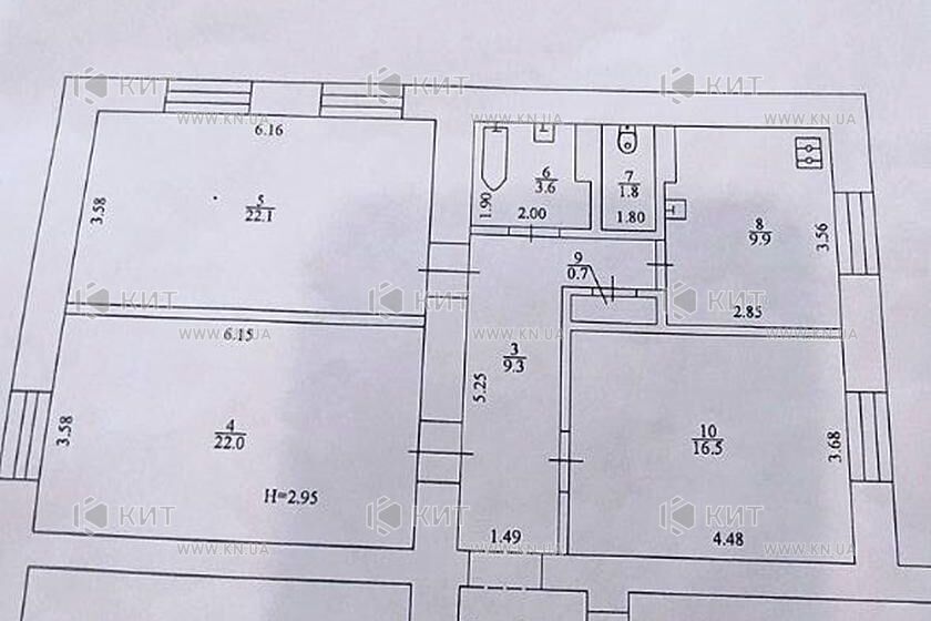 Продаж квартири Харків, Спорт.Гагар.Повст., 90.1м²