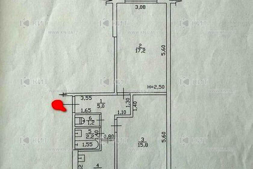Продаж квартири Харків, Салтівка, 605 мрн., 48м²