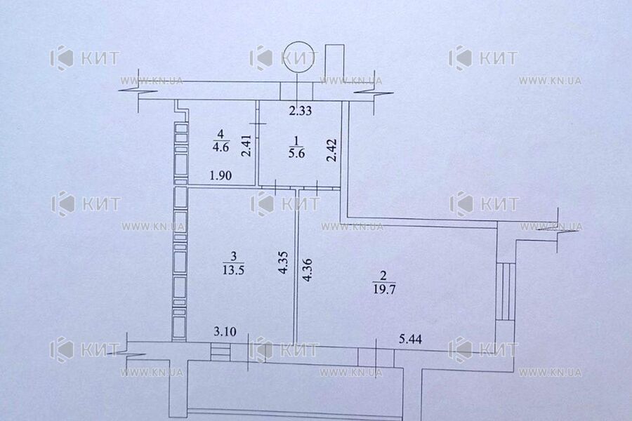 Продаж квартири Харків, Клочківська, 47.5м²