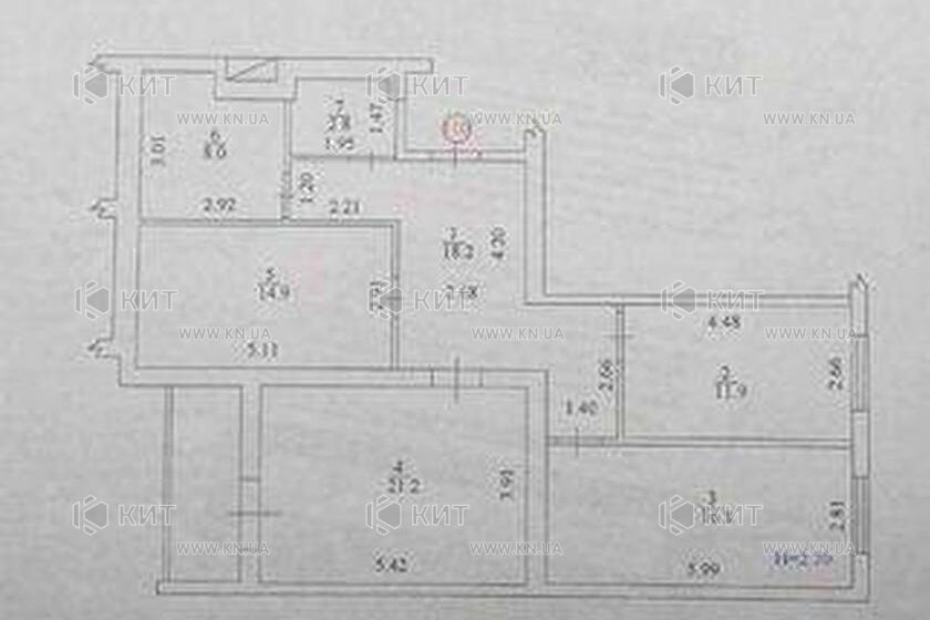 Продажа квартиры Харьков, Салтовка(Бараб.,Украина), 96.2м²