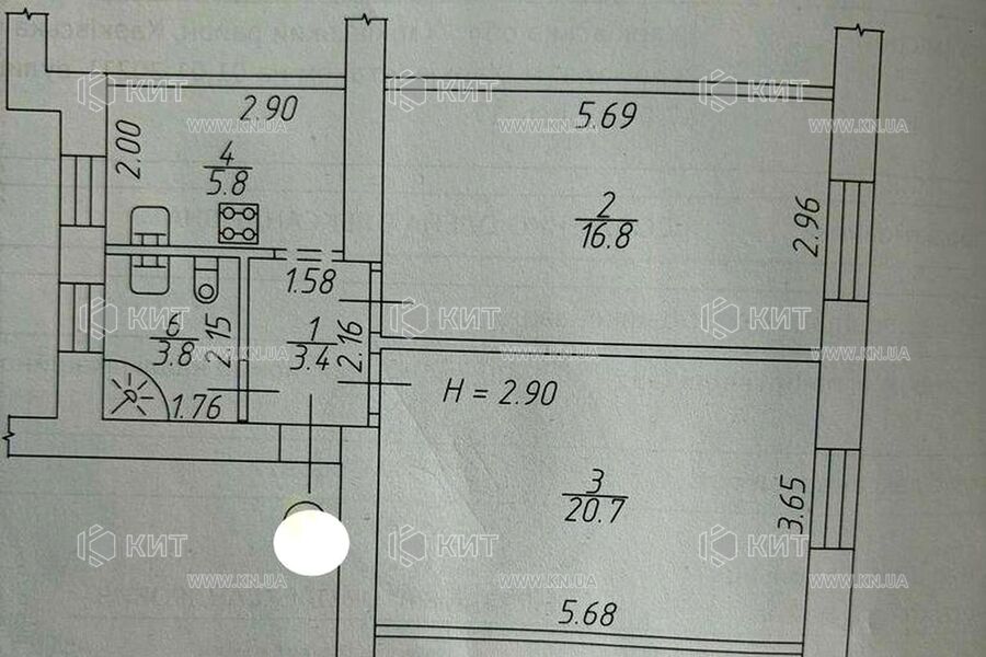 Продажа квартиры Харьков, Центр, 53м²