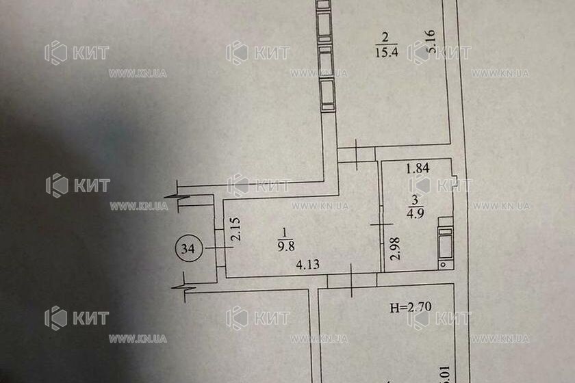 Продажа квартиры Харьков, Салтовка(Бараб.,Украина), 54м²