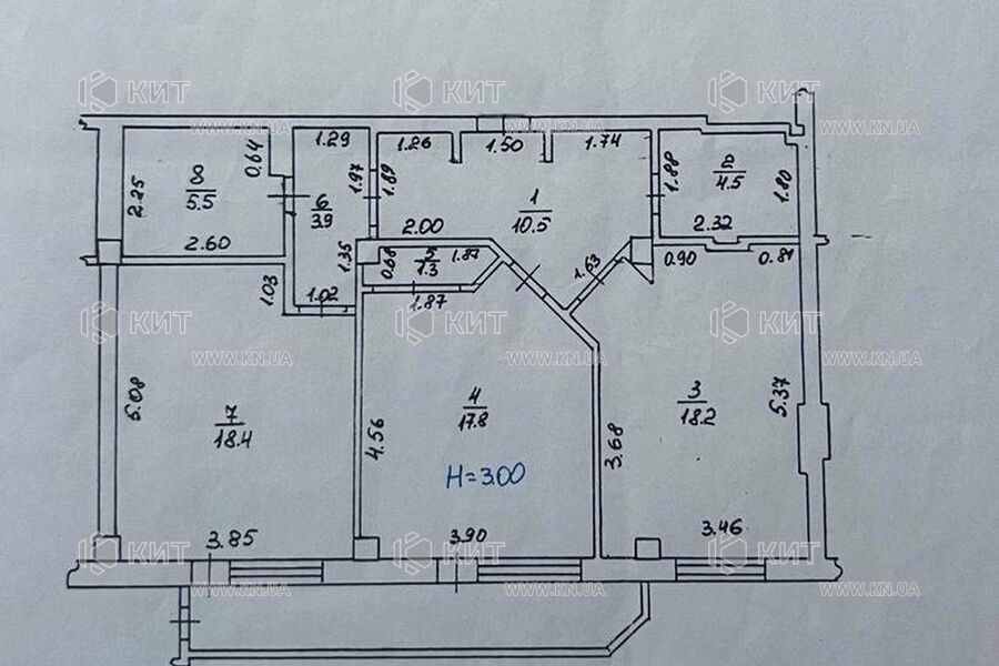 Продажа квартиры Харьков, Павлово Поле, 83м²