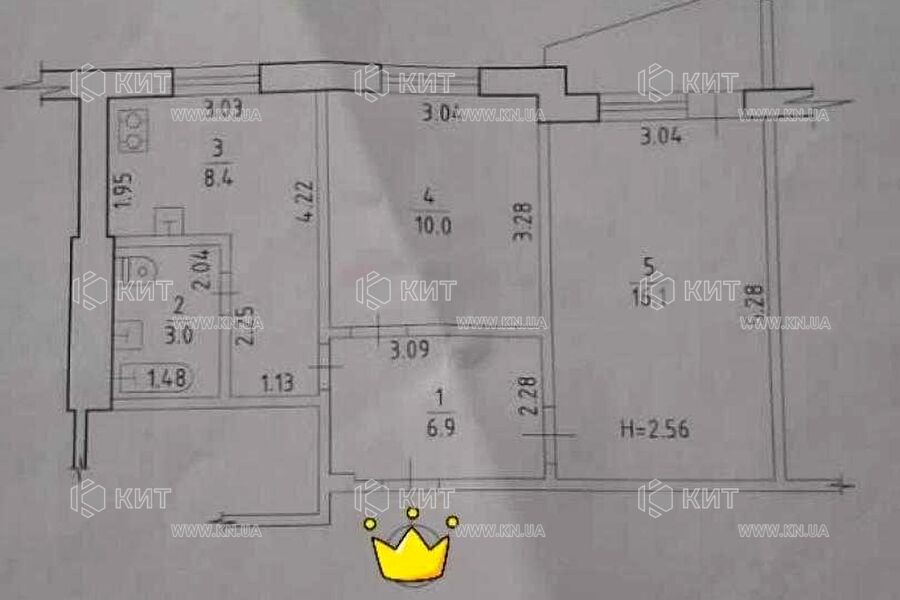 Продаж квартири Харків, Нові Дома, 45м²