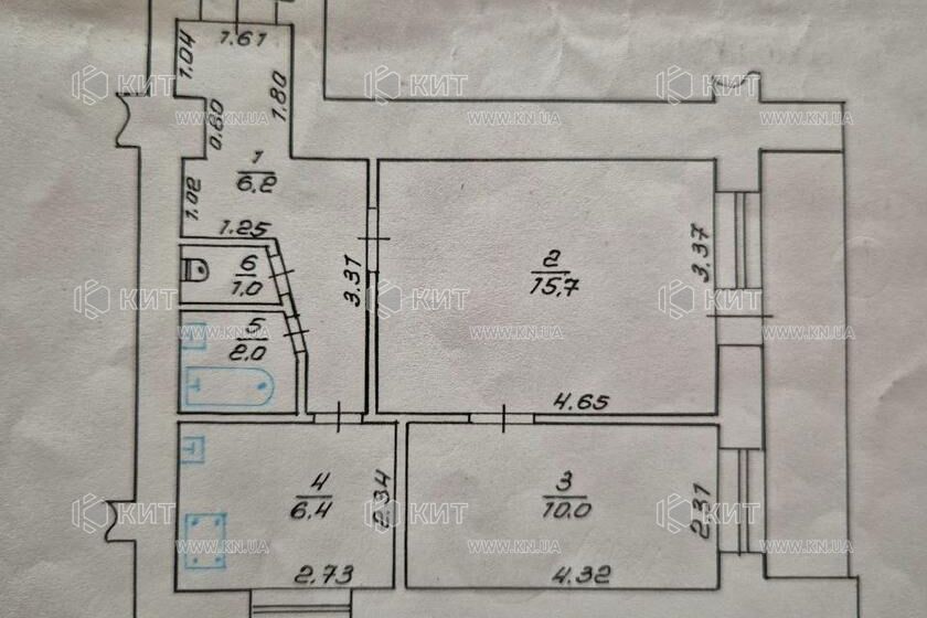 Продажа квартиры Харьков, Павлово Поле, 43м²