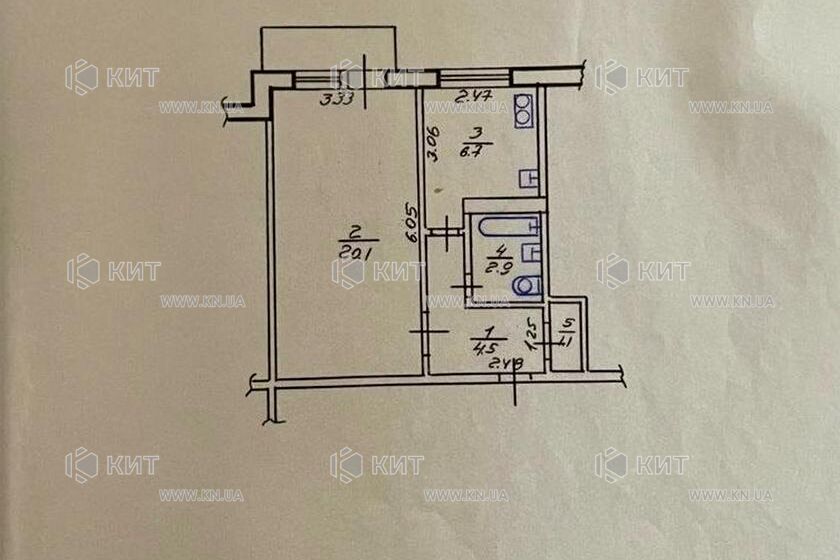 Продаж квартири Харків, Салтівка, 624 мрн., 36.2м²
