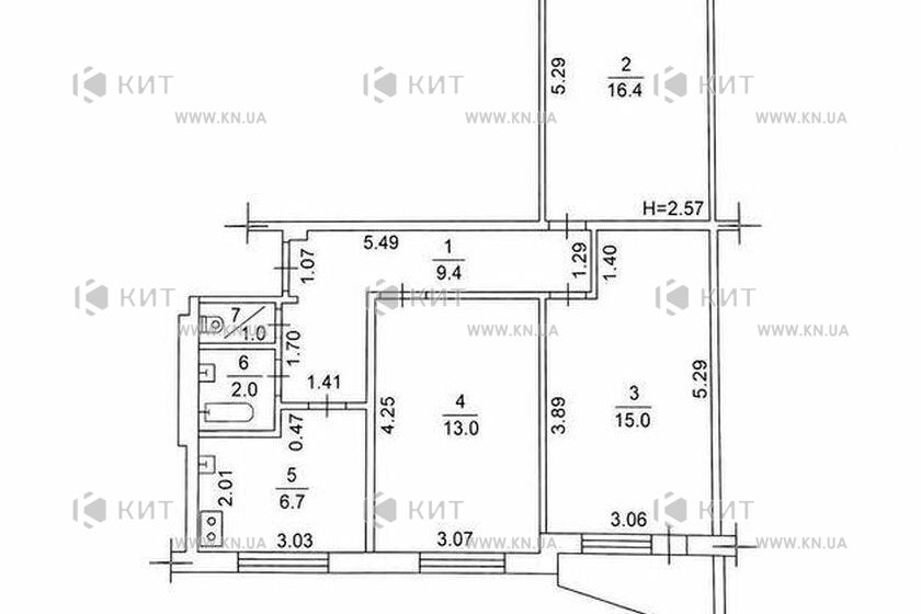 Продаж квартири Харків, Північна Салтівка 5, 68м²