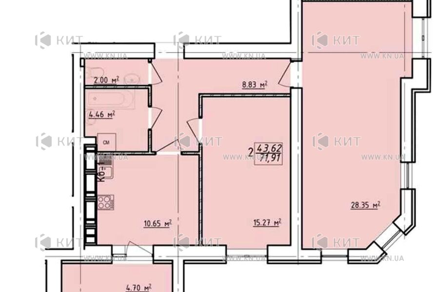 Продажа квартиры Харьков, Спортивная, Гагарина, Защитников, 70м²