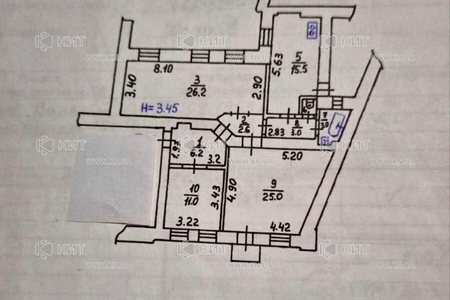 Продажа квартиры Харьков, ЮЖД, Центр. рынок, 93м²