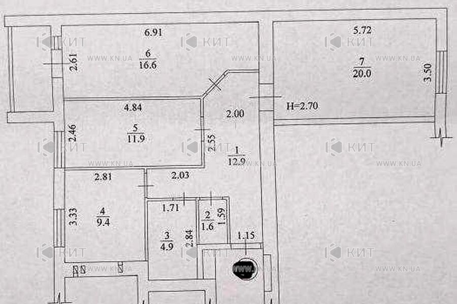 Продаж квартири Харків, ХТЗ, Рогань, 79м²