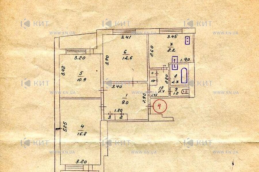 Продажа квартиры Харьков, Салтовка(Бараб.,Украина), 64м²