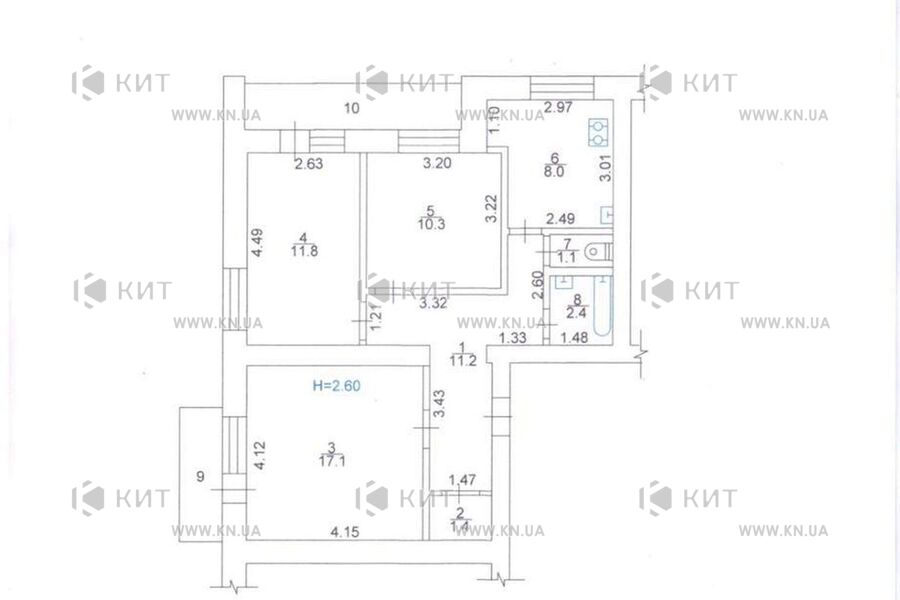 Продаж квартири Харків, Спорт.Гагар.Повст., 70м²